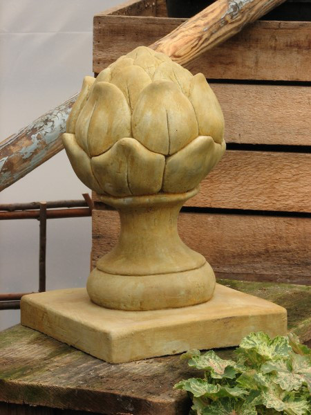 Stone Artichoke Finial for Sale - Cement Finial for outdoor use